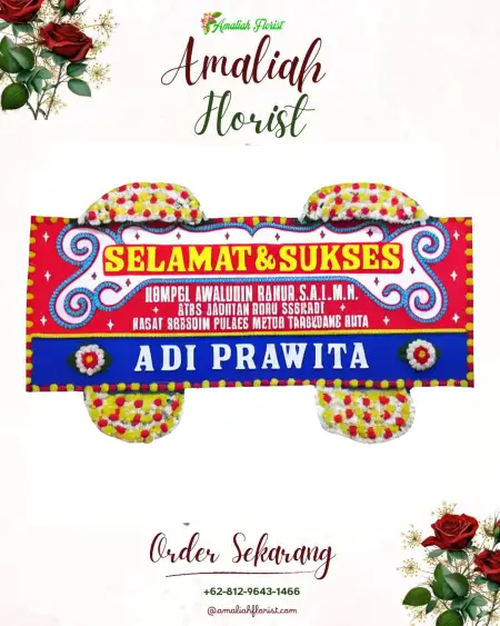 Papan Bunga Ucapan Selamat Gumbrih