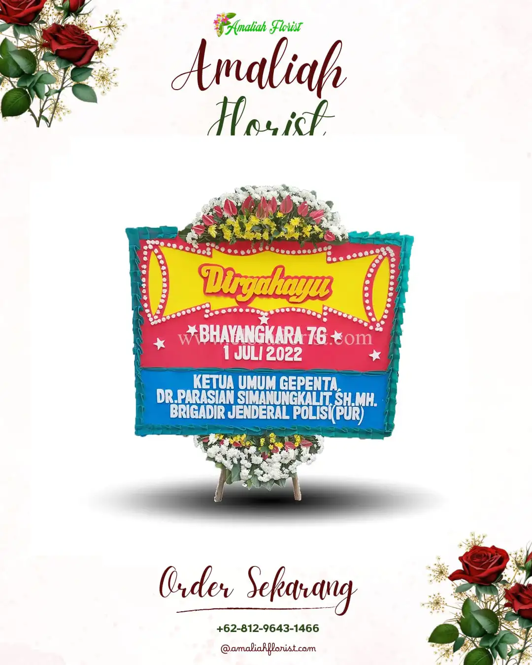 Papan Bunga HUT Ulang Tahun Gumbrih